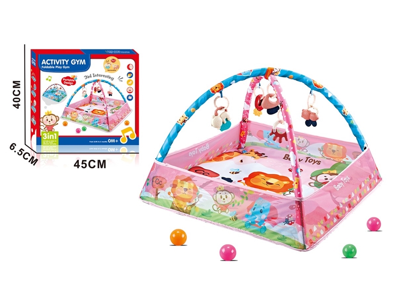 CRAWLING CARPET GYM W/BALL 8PCS - HP1230390