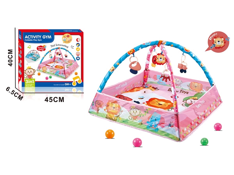 CRAWLING CARPET GYM W/MUSIC & BALL 8PCS - HP1230391