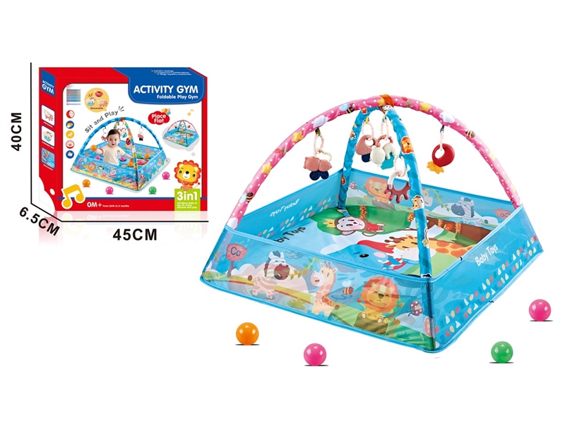 CRAWLING CARPET GYM W/BALL 8PCS - HP1230392