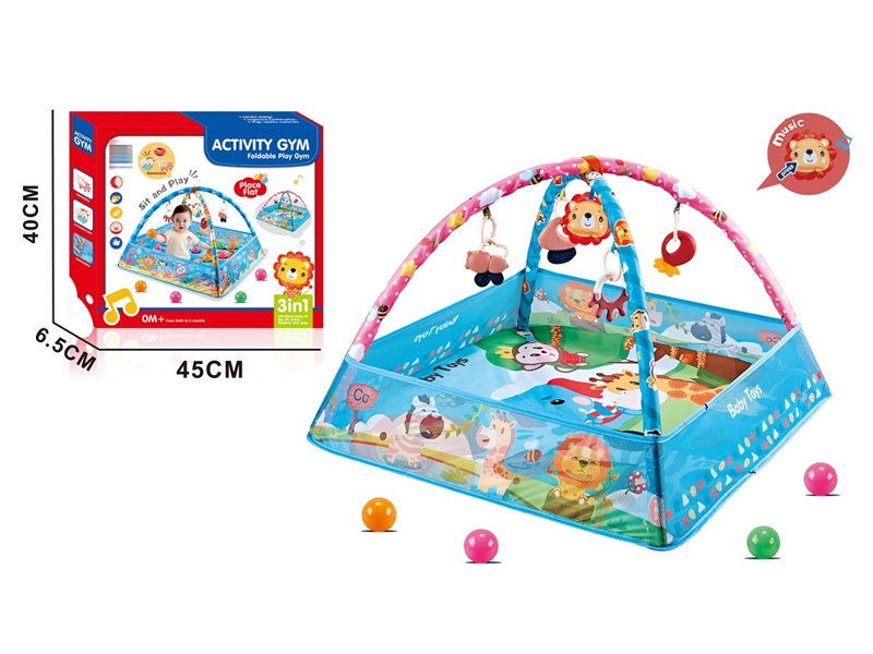 CRAWLING CARPET GYM W/MUSIC & BALL 8PCS - HP1230393