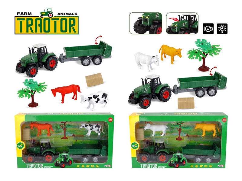 FREE WAY FARMER CAR W/LIGHT & SOUND , 2ASST - HP1232166