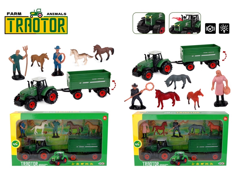 FREE WAY FARMER CAR W/LIGHT & SOUND , 2ASST - HP1232169