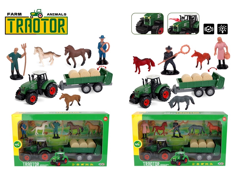 FREE WAY FARMER CAR W/LIGHT & SOUND , 2ASST - HP1232174