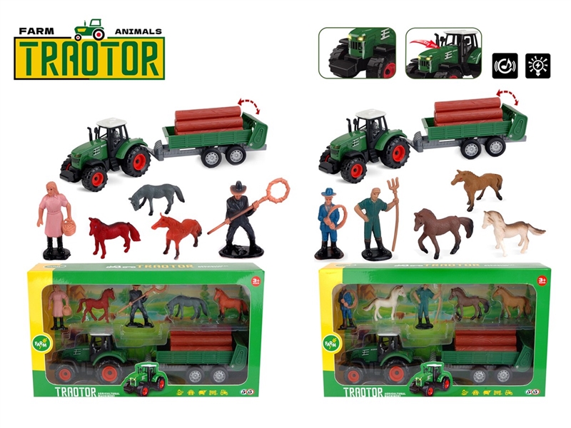 FREE WAY FARMER CAR W/LIGHT & SOUND , 2ASST - HP1232175