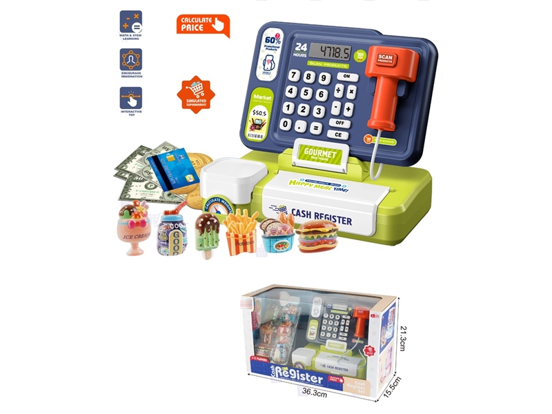 CASH REGISTER SET W/LIGHT & SOUND - HP1232206