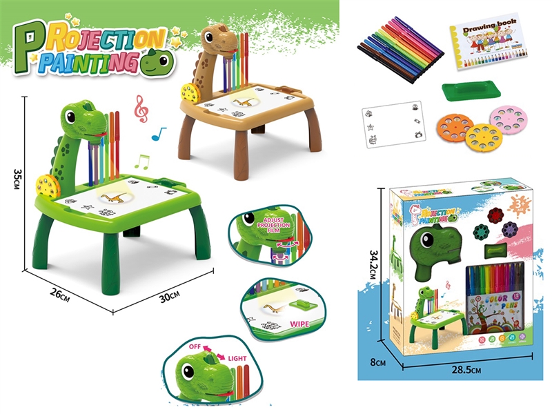 DRAWING BOARD TABLE W/PROJECTION & LIGHT & MUSIC,2COLOURS - HP1232461