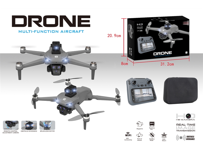  QUADCOPTER AIRCRAFT W/LIGHT & HD CAMERA & INFRARED INDUCTION OBSTACLE AVOIDANCE - HP1232770