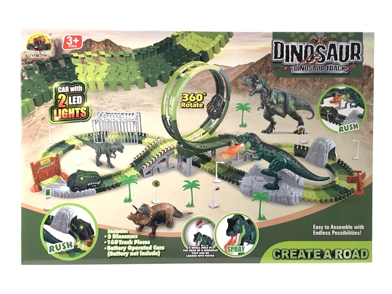 B/O DINOSAUR RACE TRACK W/SPRAY - HP1233218