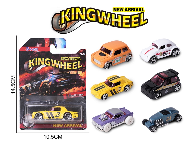 1:64 FREE WAY DIE-CAST CAR,6ASST - HP1233356