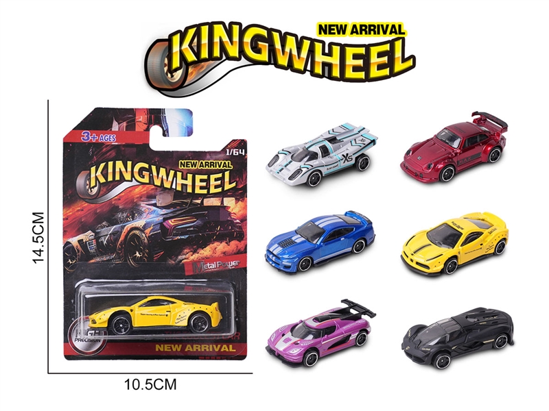 1:64 FREE WAY DIE-CAST CAR,6ASST - HP1233360