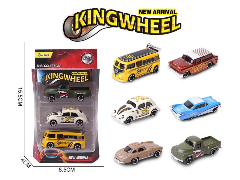 1:64 FREE WAY DIE-CAST CAR,6ASST - HP1233378
