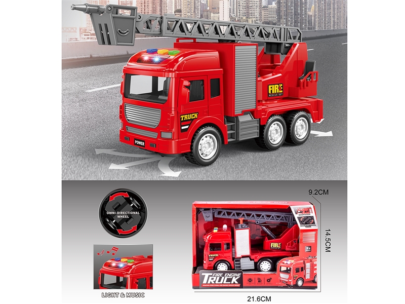 B/O BUMP & GO FIRE TRUCK W/LIGHT & MUSIC - HP1233424