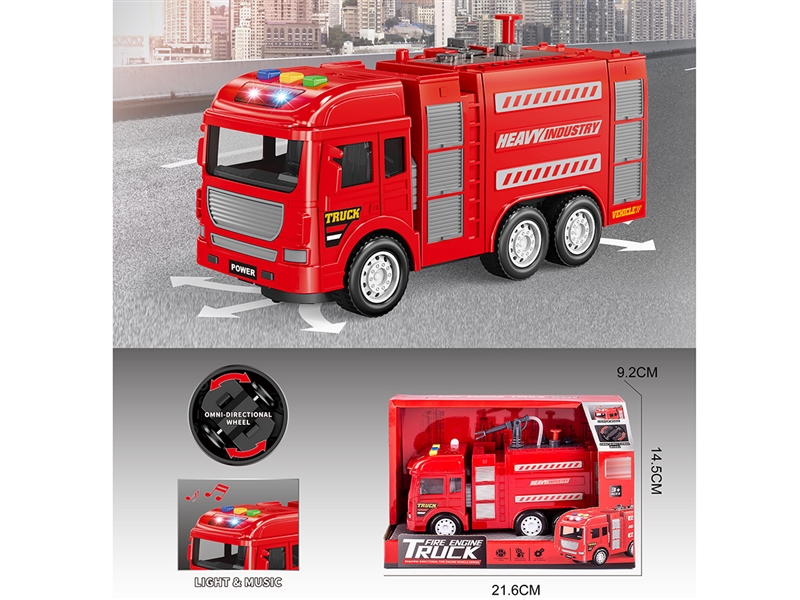 B/O BUMP & GO FIRE TRUCK W/LIGHT & MUSIC - HP1233425