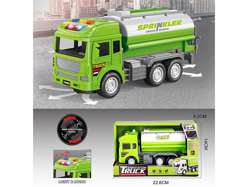 B/O BUMP & GO OIL TRUCK W/LIGHT & MUSIC - HP1233429