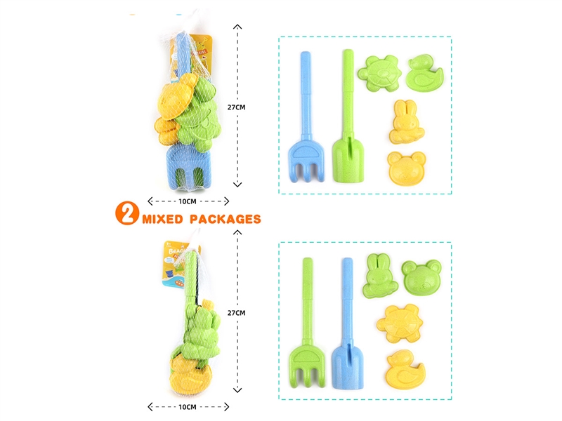 BEACH TOYS 6PCS,2ASST - HP1233759