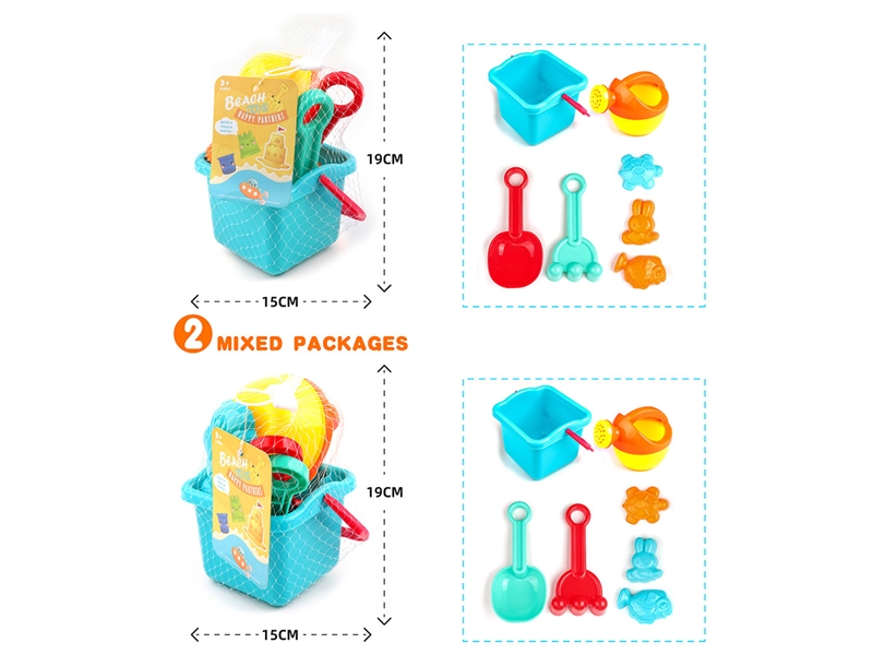 BEACH TOYS 7PCS,2ASST - HP1233793