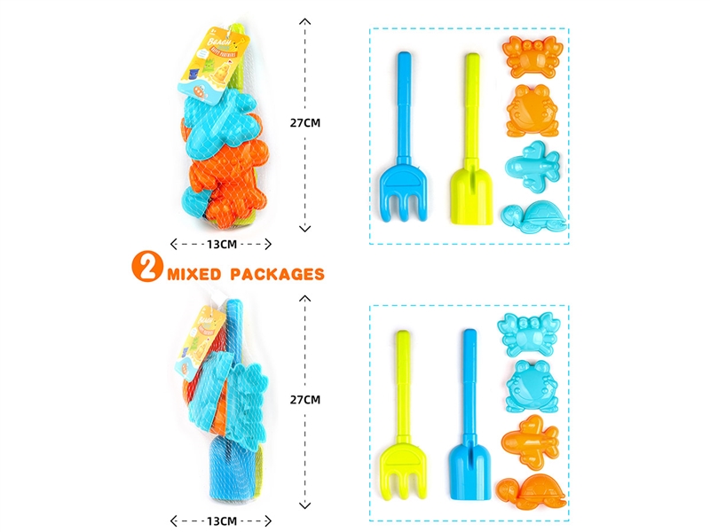 BEACH TOYS 6PCS,2ASST - HP1233803