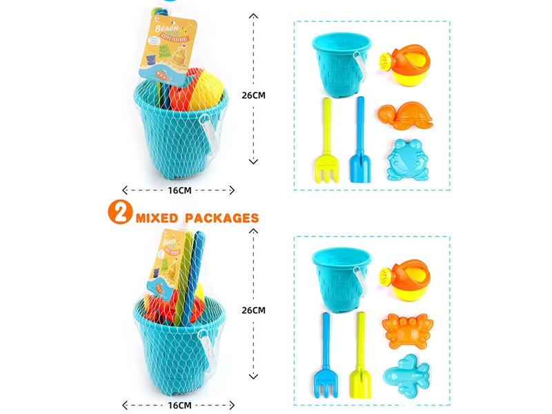 BEACH TOYS 6PCS,2ASST - HP1233807