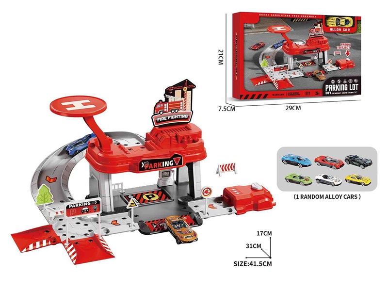 CATAPULT PARKING LOT SET W/DIE-CAST CAR 1PCS - HP1234032
