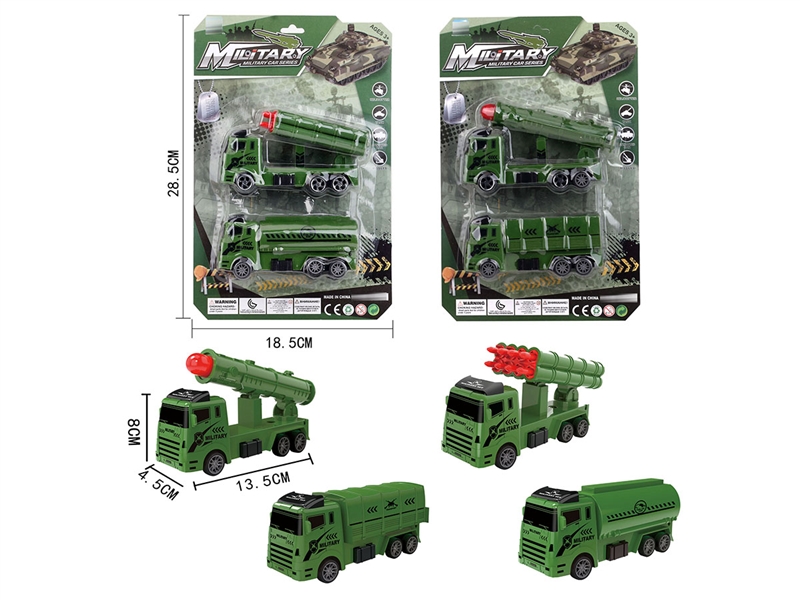 PULL BACK MILITARY TRUCK,2ASST - HP1234090