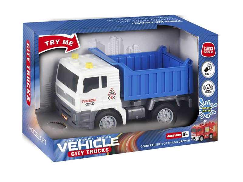 FRICTION TRUCK W/SOUND & LIGHT（INCLUDED BATTERY 3*AG13） - HP1234242