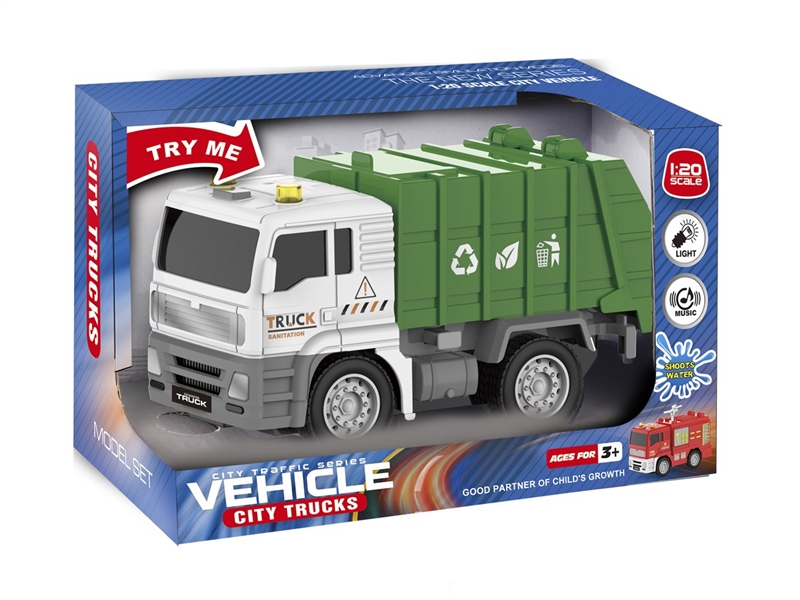 FRICTION TRUCK W/SOUND & LIGHT（INCLUDED BATTERY 3*AG13） - HP1234245