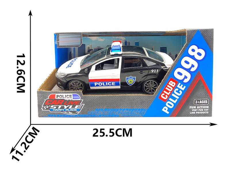 FRICTION POLICE CAR W/LIGHT & CAN OPEN THE DOOR - HP1237332