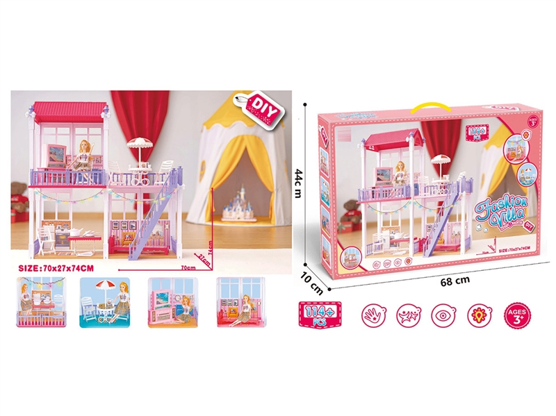 DIY VILLA W/LIGHT & 11