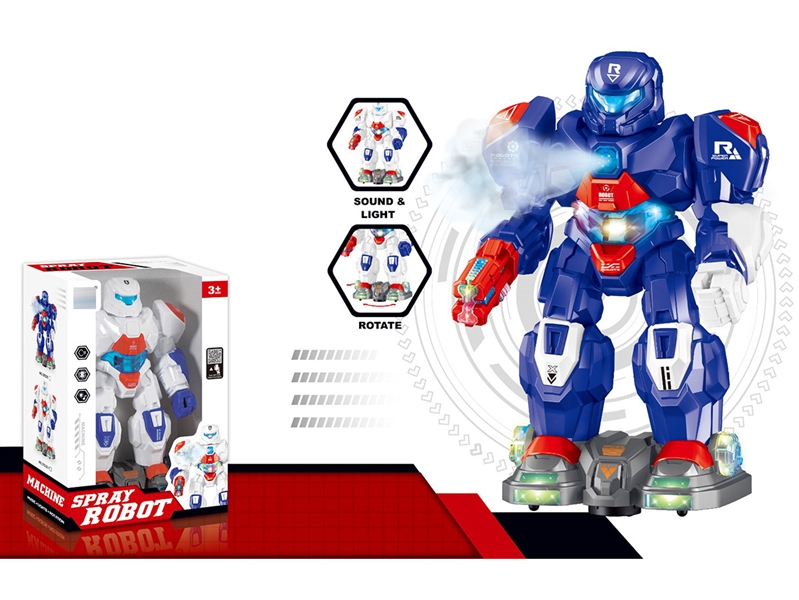 B/O BUMP & GO ROBOT W/SPRAY & LIGHT & SOUND - HP1238924