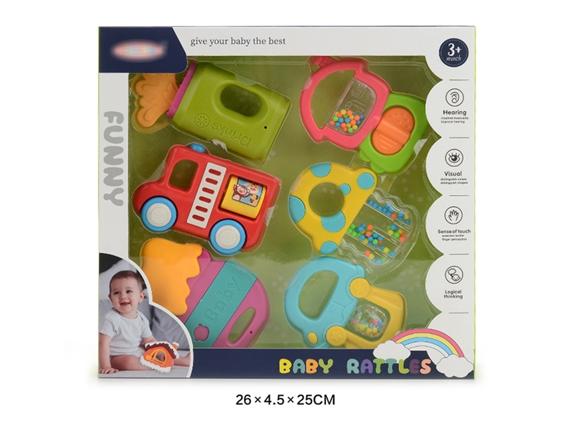 BABY RATTLE 6PCS - HP1240802