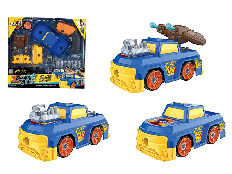 3 IN 1 DISASSEMBLE CATAPULT CAR W/MOTOR DRILL - HP1240879