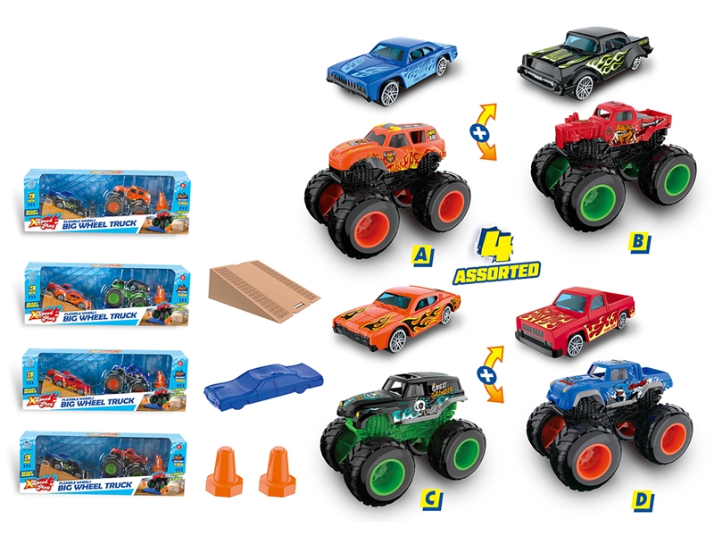 3 IN 1 FREE WAY CAR SET,4ASST - HP1240897