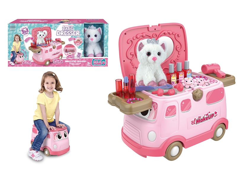 DRESSER SET W/PLUSH CAT - HP1240902