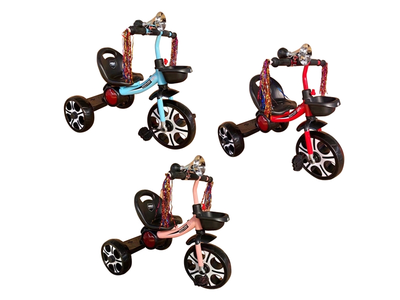 CHILD TRICYCLE W/LIGHT & MUSIC（RED/BLUE/PINK） - HP1240989