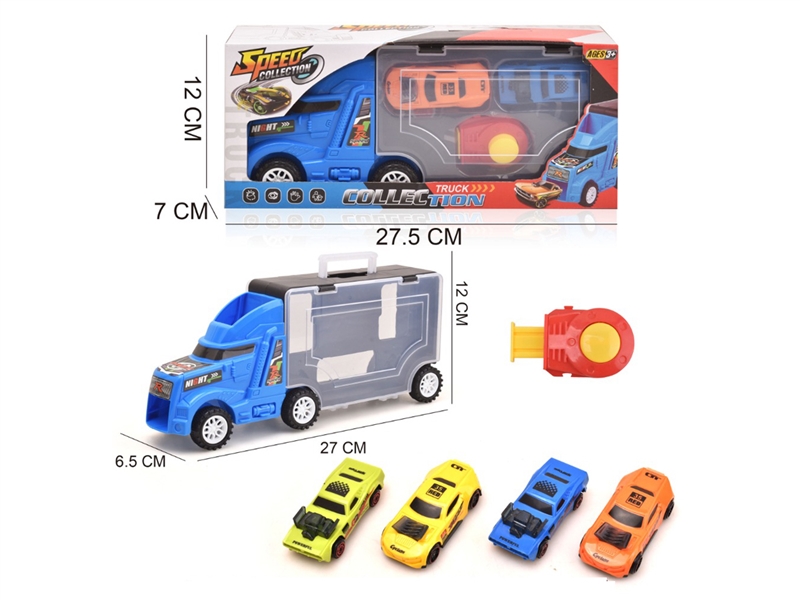 FREE WAY TRUCK W/DIE-CAST CAR 2PCS - HP1241439