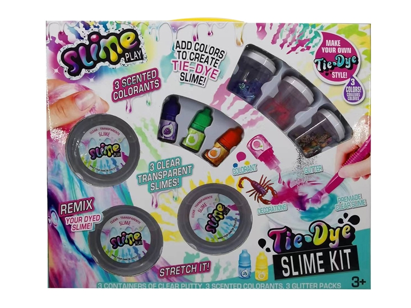 CRYSTAL SLIME 3*110G,3 JEWELRY+3 COLORANTS - HP1241725