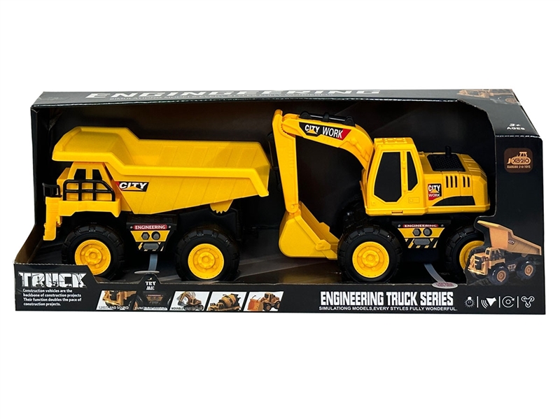 FRICTION CONSTRUCTION CAR SET W/LIGHT & MUSIC - HP1241921