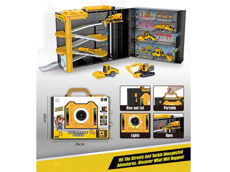 PARKING LOT SETW/LIGHT & MUSIC 1PCS FREE WAY CAR - HP1241958