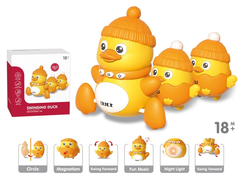 SWINGING DUCK W/LIGHT & MUSIC - HP1241992