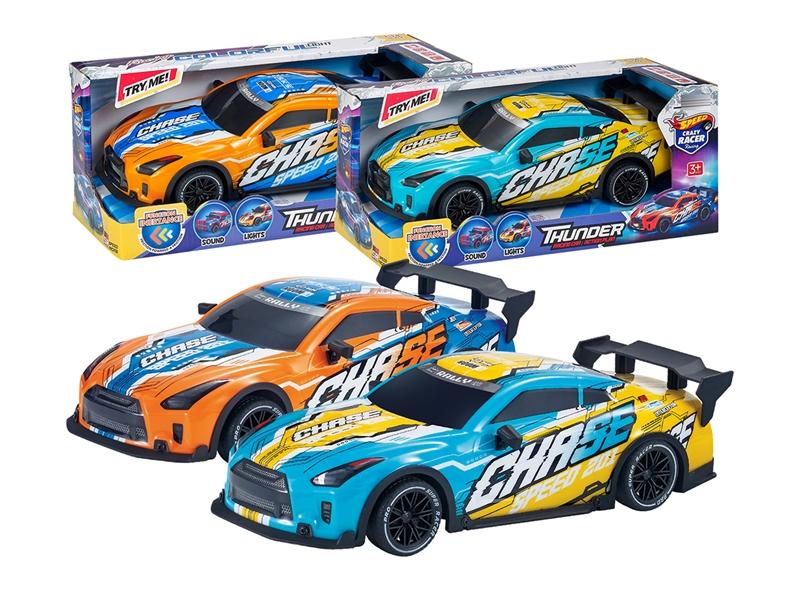 FRICTION CAR W/LIGHT & SOUND,（INCLUDED BATTERY） - HP1242178