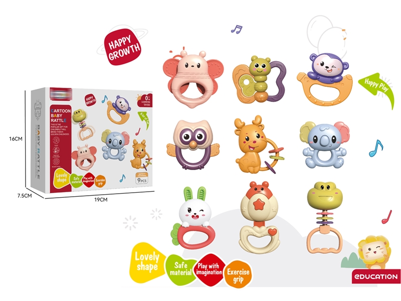 BABY RATTLE 9PCS - HP1242209