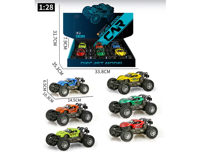 PULL BACK DIE-CAST CAR ,6PCS/DISPLAY BOX - HP1242949