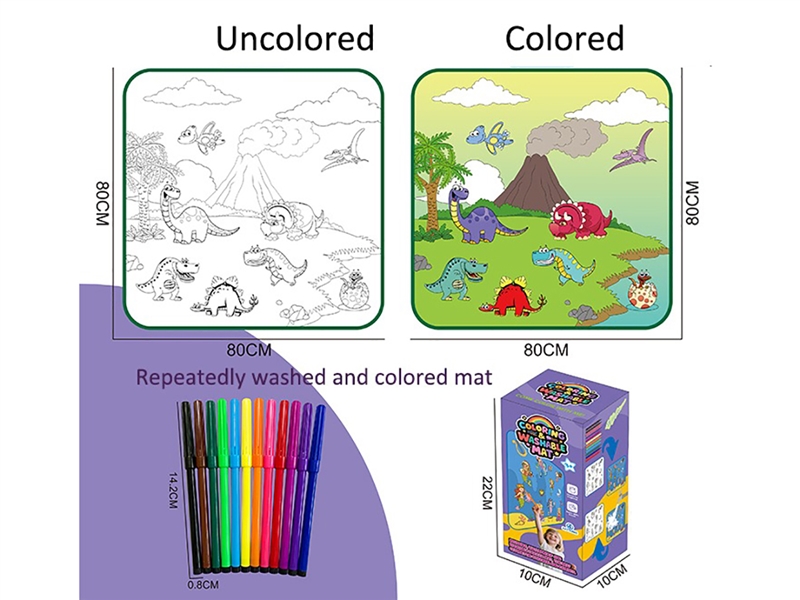 COLORING WASHABLE MAT - HP1243201
