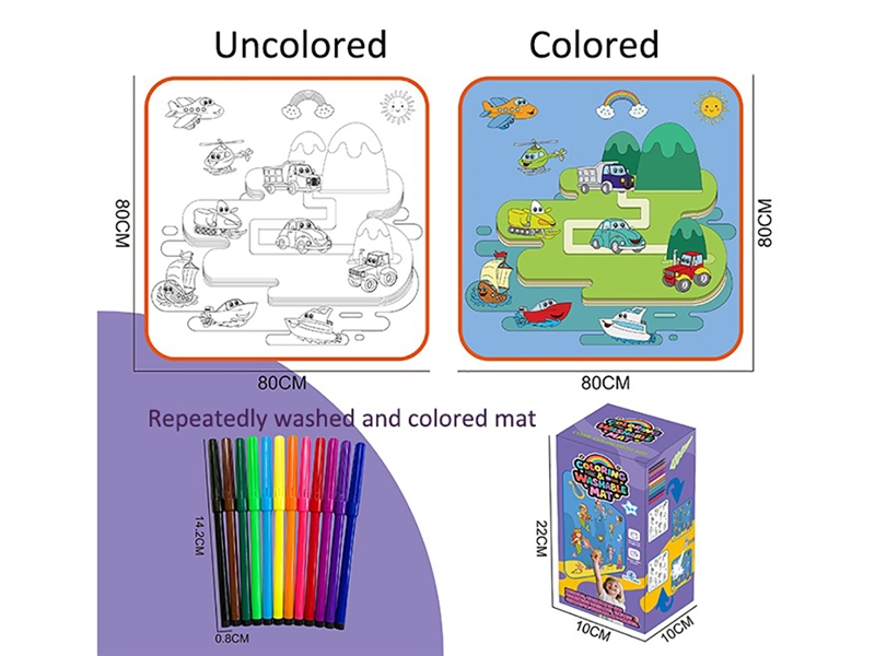 COLORING WASHABLE MAT - HP1243202