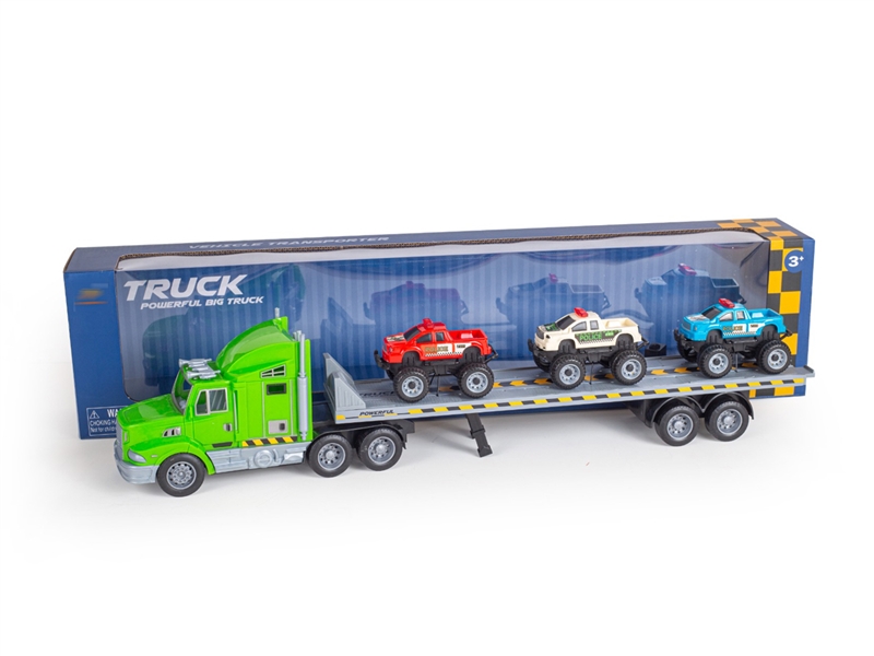 FRICTION TRAILER W/FREE WAY CAR 3PCS - HP1243606