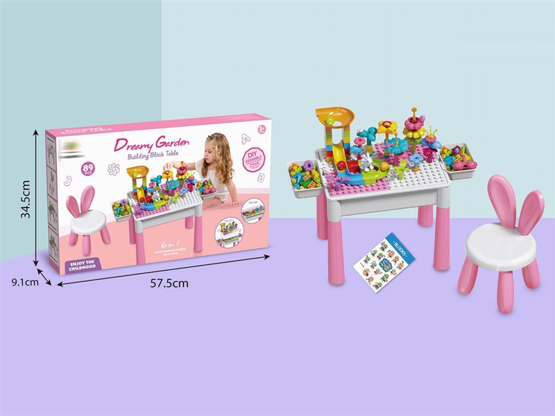 BUILDING BLOCKS TABLE 89PCS - HP1243648