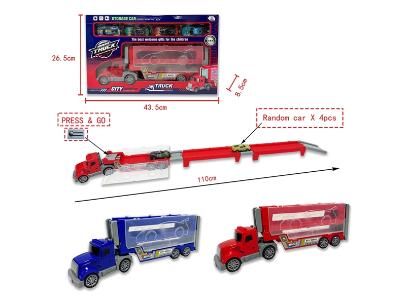 FRICTION TRUCK W/PULL BACK CAR - HP1243845