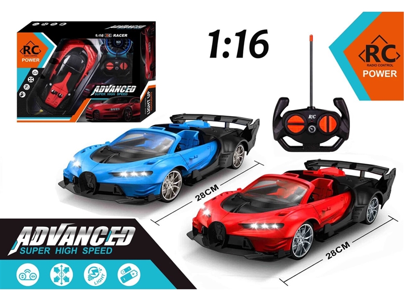 1:16 4-CHANNER/C CAR W/LIGHT - HP1244022