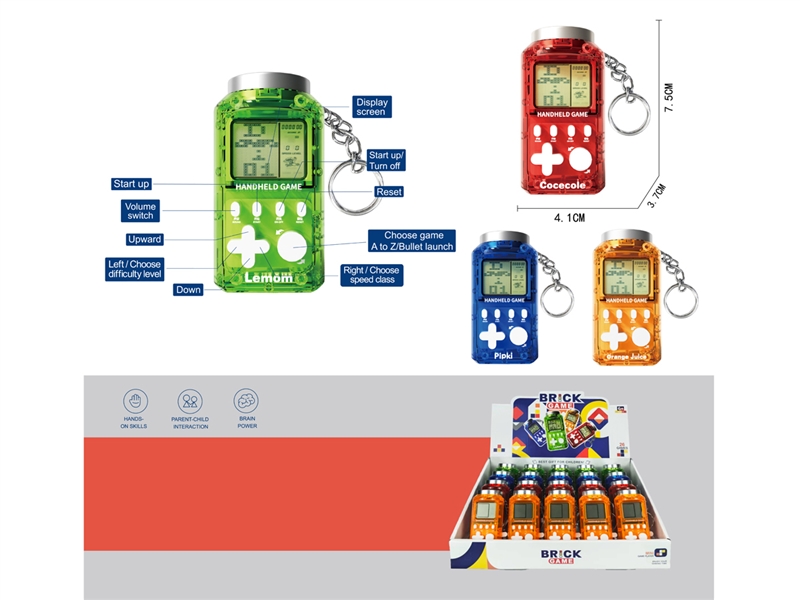 GAME MODES,RED/BLUE/ORANGE/GREEN,20PCS/DISPLAY BOX - HP1244627