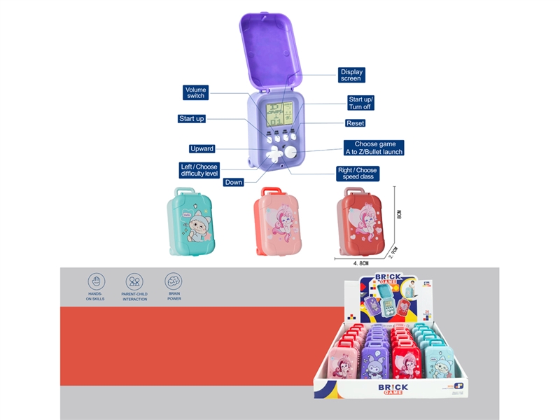 GAME MODES,RED/BLUE/GREEN/PURPLE/PINK,20PCS/DISPLAY BOX - HP1244629